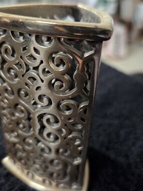 Brighton Silver-Tone Filigree Pencil Holder